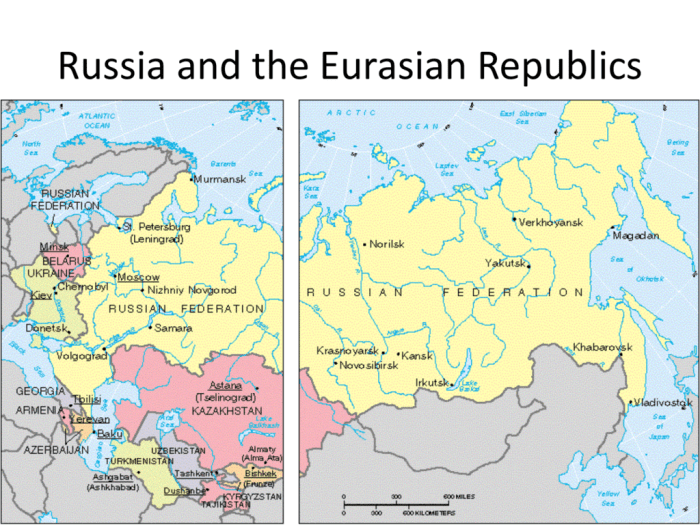 Russia map political russian maps federation federal eurasian districts