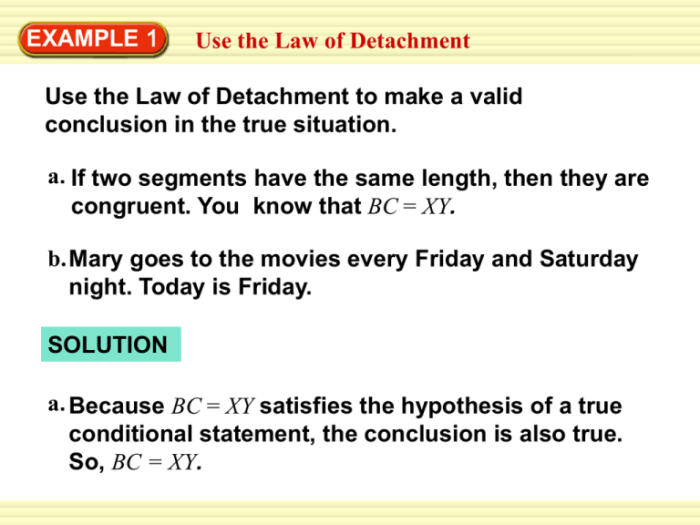 Law of syllogism and detachment worksheet with answers